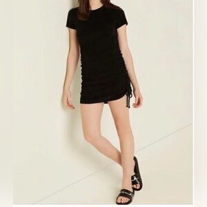 Victoria Secret PINK Black Ruched Dress